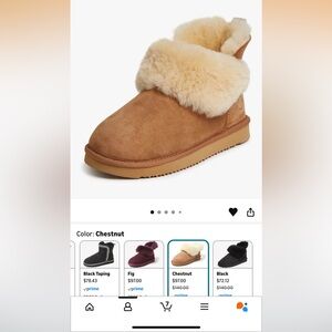 Deerfield Women’s Fireside Shearling Water Resistant Foldover Boots